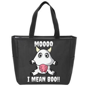 Funny Cow Costume Halloween Party Outfit Zip Tote Bag