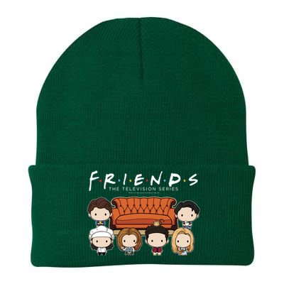 Friends Chibi Couch Crew Logo Knit Cap Winter Beanie