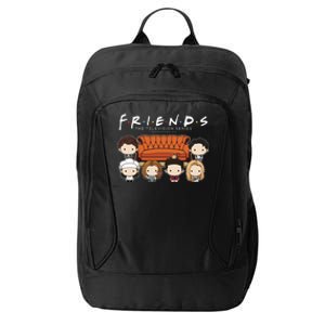 Friends Chibi Couch Crew Logo City Backpack