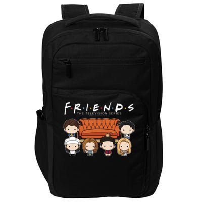 Friends Chibi Couch Crew Logo Impact Tech Backpack