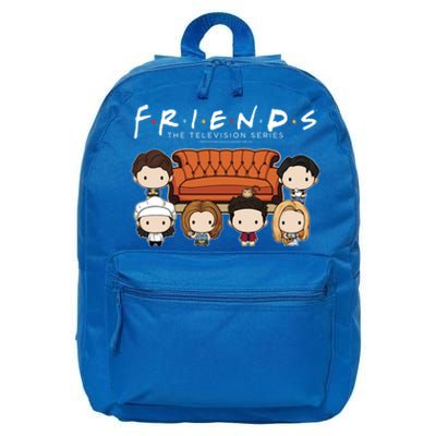 Friends Chibi Couch Crew Logo 16 in Basic Backpack