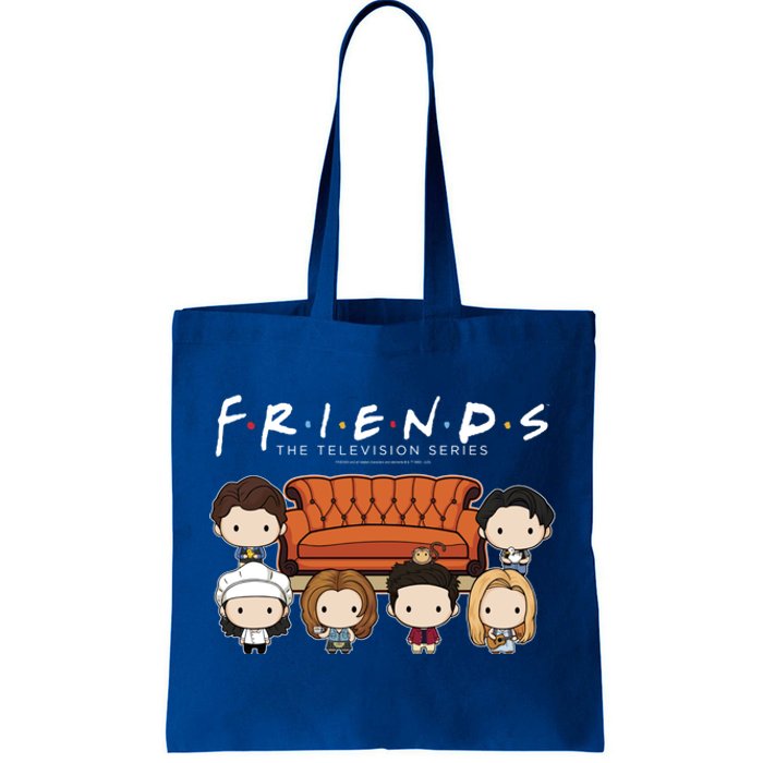 Friends Chibi Couch Crew Logo Tote Bag