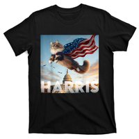 Funny Childless Cat Ladies For Harris 2024 T-Shirt