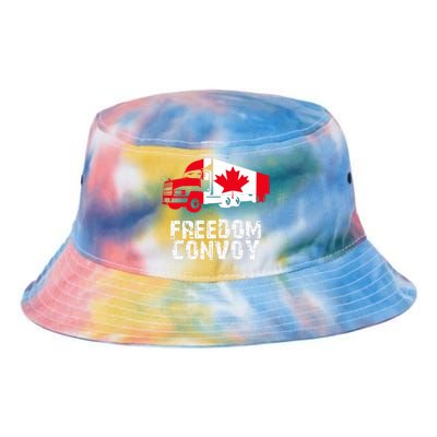 Freedom Convoy Canadian Truckers Tie Dye Newport Bucket Hat