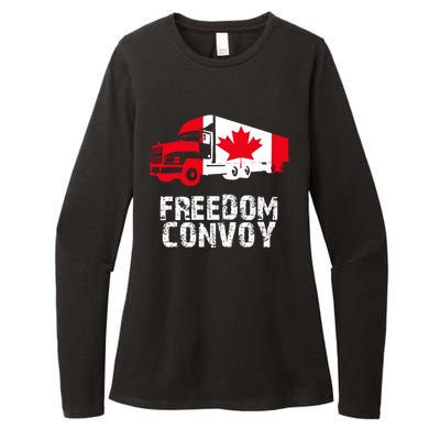 Freedom Convoy Canadian Truckers Womens CVC Long Sleeve Shirt