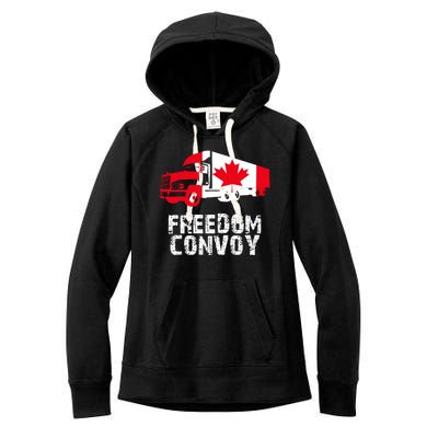 Freedom Convoy Canadian Truckers Women's Fleece Hoodie