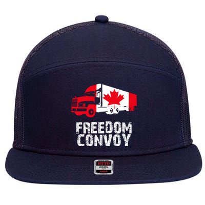 Freedom Convoy Canadian Truckers 7 Panel Mesh Trucker Snapback Hat