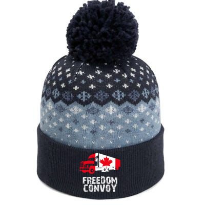 Freedom Convoy Canadian Truckers The Baniff Cuffed Pom Beanie