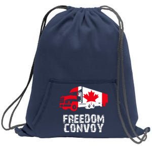 Freedom Convoy Canadian Truckers Sweatshirt Cinch Pack Bag