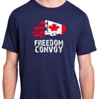 Freedom Convoy Canadian Truckers Adult ChromaSoft Performance T-Shirt