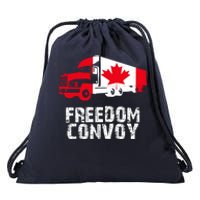 Freedom Convoy Canadian Truckers Drawstring Bag