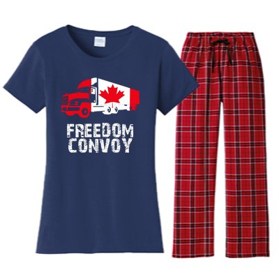 Freedom Convoy Canadian Truckers Women's Flannel Pajama Set