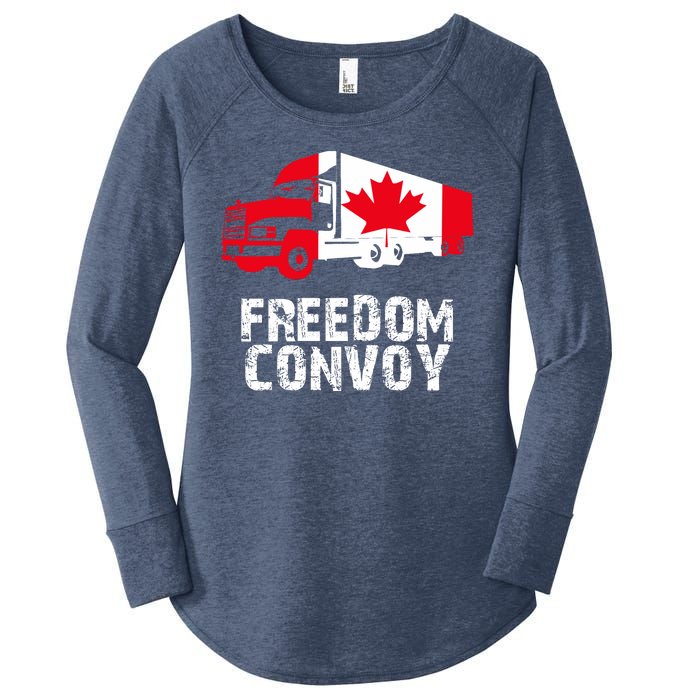 Freedom Convoy Canadian Truckers Women's Perfect Tri Tunic Long Sleeve Shirt