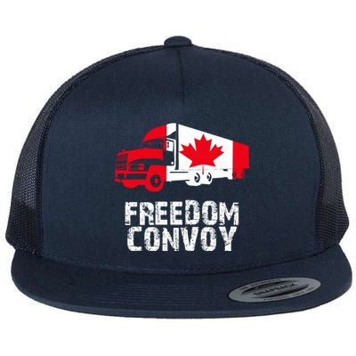 Freedom Convoy Canadian Truckers Flat Bill Trucker Hat