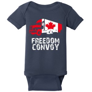 Freedom Convoy Canadian Truckers Baby Bodysuit