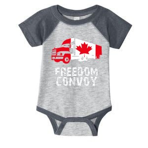 Freedom Convoy Canadian Truckers Infant Baby Jersey Bodysuit