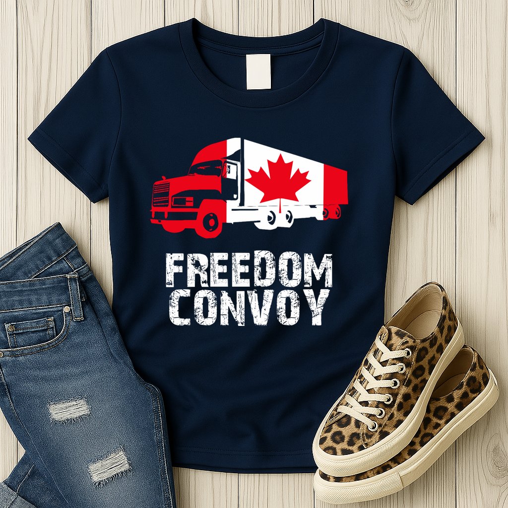 Freedom Convoy Canadian Truckers Womens T-Shirt