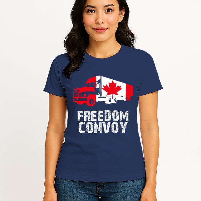 Freedom Convoy Canadian Truckers Womens T-Shirt