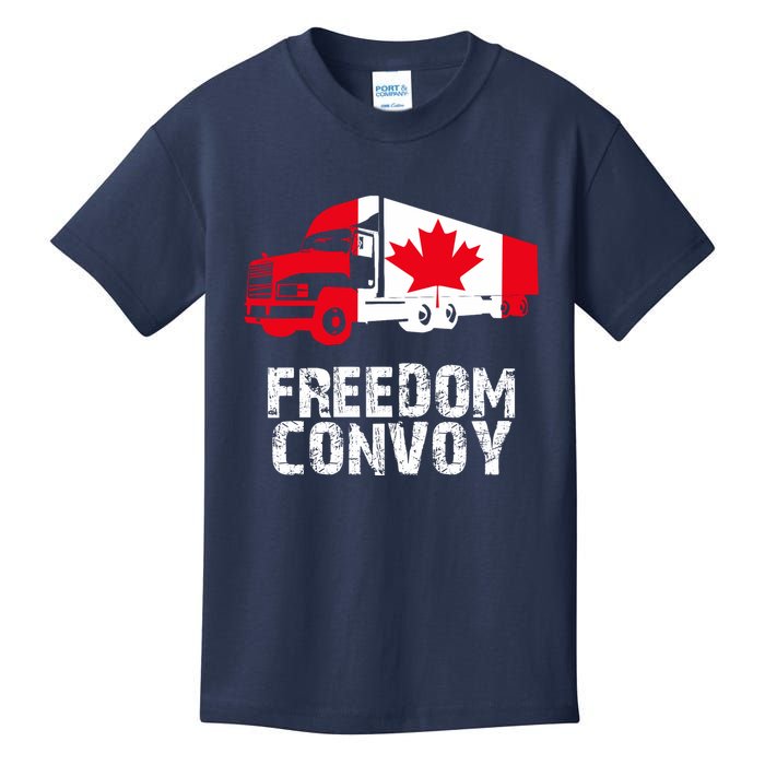 Freedom Convoy Canadian Truckers Kids T-Shirt