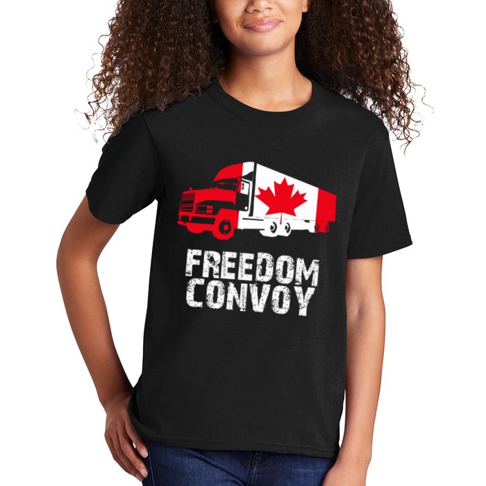 Freedom Convoy Canadian Truckers Kids T-Shirt