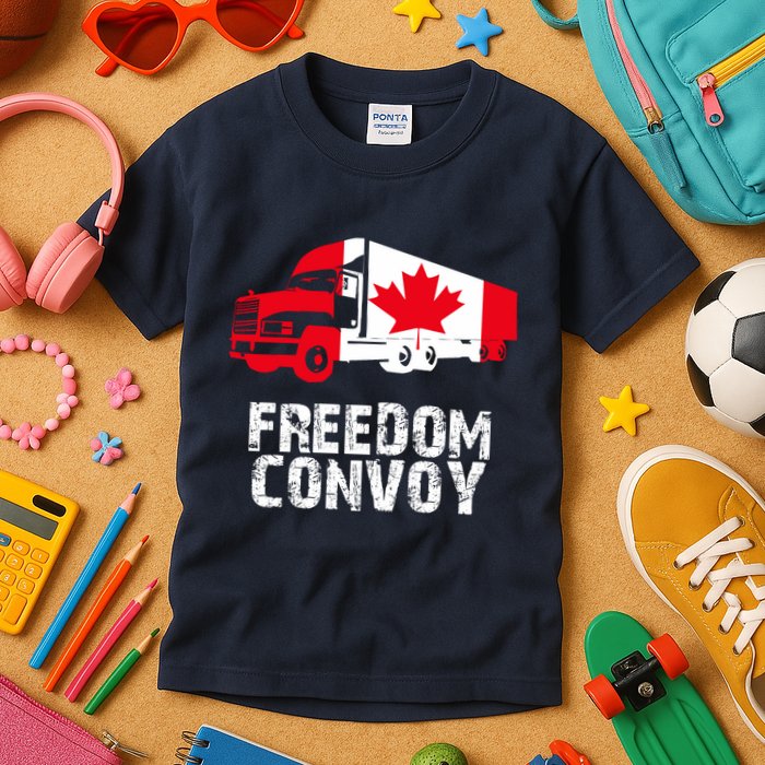 Freedom Convoy Canadian Truckers Kids T-Shirt