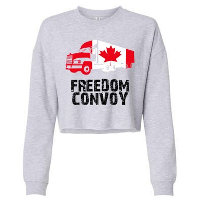 Freedom Convoy Canadian Truckers Cropped Pullover Crew