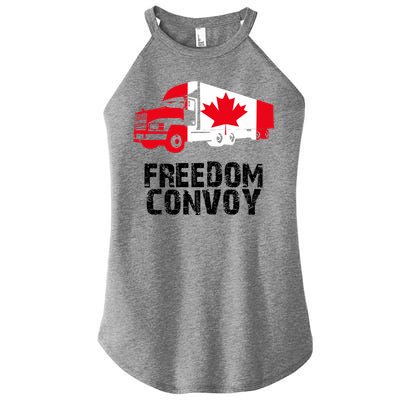 Freedom Convoy Canadian Truckers Women's Perfect Tri Rocker Tank