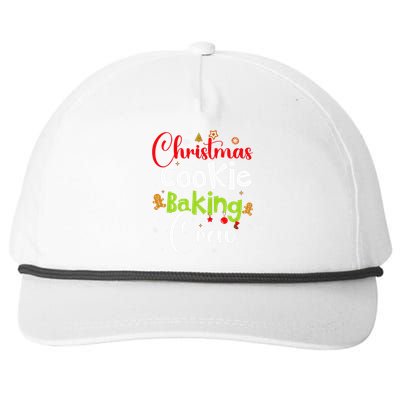 funny Christmas Cookie Baking Crew Funny gingerbread Xmas  Snapback Five-Panel Rope Hat