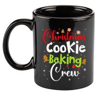 funny Christmas Cookie Baking Crew Funny gingerbread Xmas  11oz C Handle Ceramic Mug