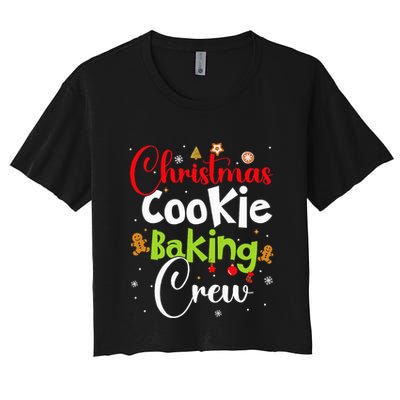 funny Christmas Cookie Baking Crew Funny gingerbread Xmas  Crop Top