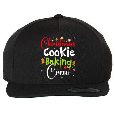 funny Christmas Cookie Baking Crew Funny gingerbread Xmas  Wool Snapback Cap