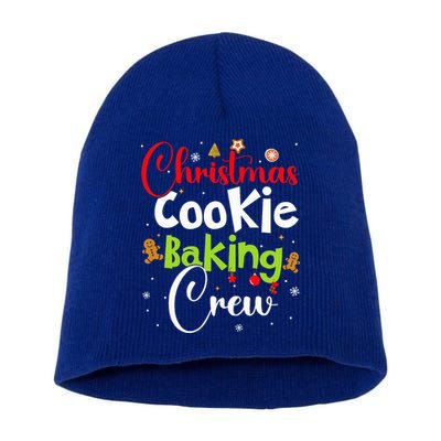 funny Christmas Cookie Baking Crew Funny gingerbread Xmas  Short Acrylic Beanie