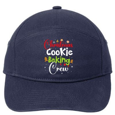 funny Christmas Cookie Baking Crew Funny gingerbread Xmas  7-Panel Snapback Hat