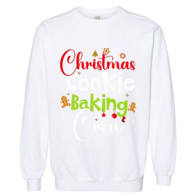 funny Christmas Cookie Baking Crew Funny gingerbread Xmas  Garment-Dyed Sweatshirt