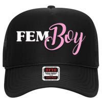 Fem Crossdresser Crossdressing High Crown Mesh Back Trucker Hat