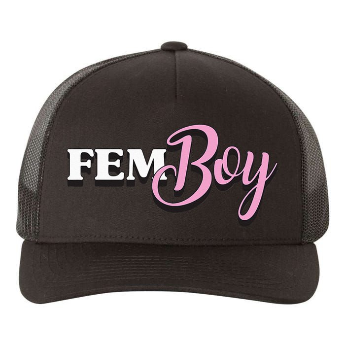 Fem Crossdresser Crossdressing Yupoong Adult 5-Panel Trucker Hat