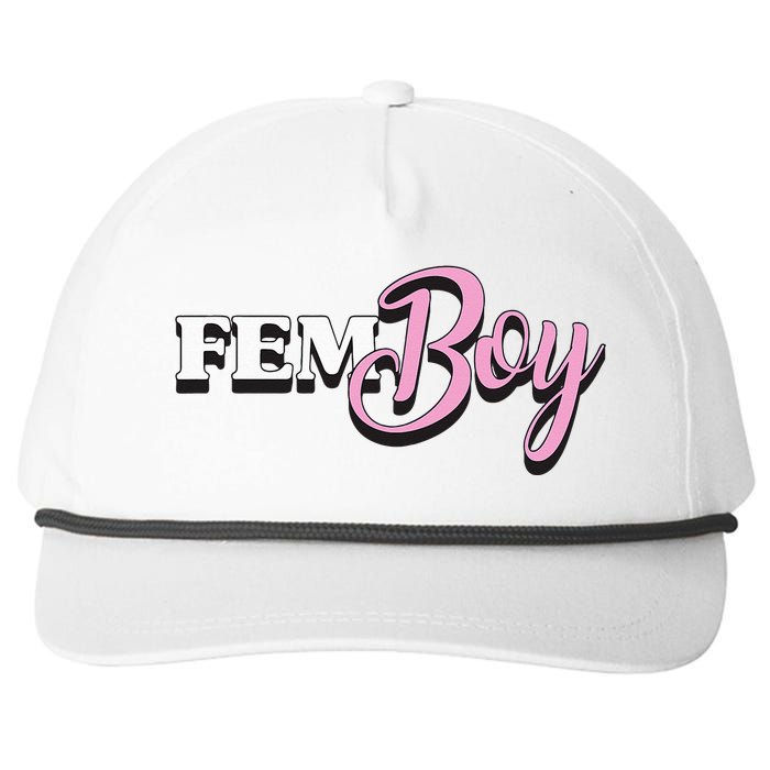 Fem Crossdresser Crossdressing Snapback Five-Panel Rope Hat