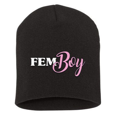 Fem Crossdresser Crossdressing Short Acrylic Beanie