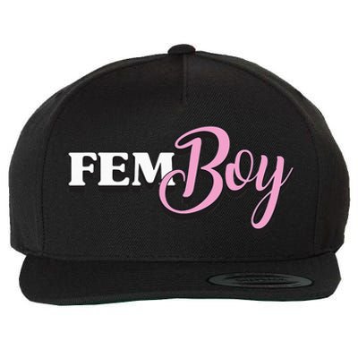 Fem Crossdresser Crossdressing Wool Snapback Cap