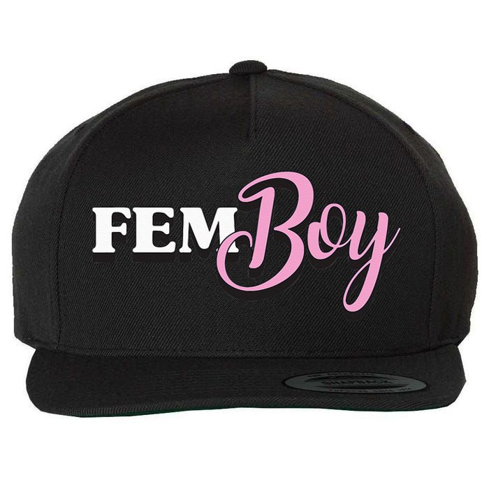 Fem Crossdresser Crossdressing Wool Snapback Cap