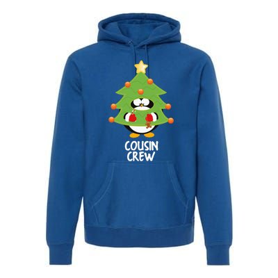 Funny Cousin Crew Christmas Tree Xmas Penguin Cute Gift Premium Hoodie