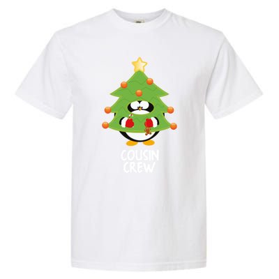 Funny Cousin Crew Christmas Tree Xmas Penguin Cute Gift Garment-Dyed Heavyweight T-Shirt