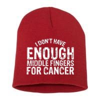 Funny Chemo Chemotherapy Battle Cancer Short Acrylic Beanie