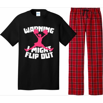 Funny Cheerleader Cheering Cheer Flip Cheerleading Pajama Set