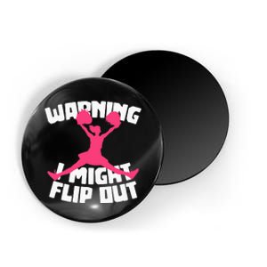 Funny Cheerleader Cheering Cheer Flip Cheerleading Magnet