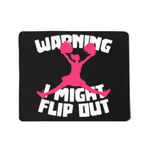 Funny Cheerleader Cheering Cheer Flip Cheerleading Mousepad