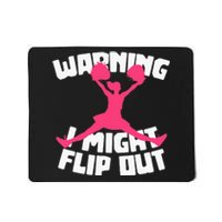 Funny Cheerleader Cheering Cheer Flip Cheerleading Mousepad