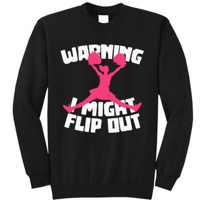 Funny Cheerleader Cheering Cheer Flip Cheerleading Tall Sweatshirt