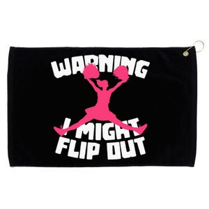 Funny Cheerleader Cheering Cheer Flip Cheerleading Grommeted Golf Towel