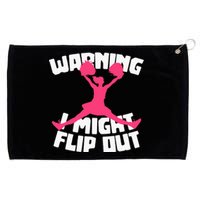 Funny Cheerleader Cheering Cheer Flip Cheerleading Grommeted Golf Towel